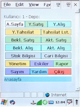 Genel Menü Ekranı