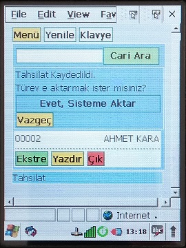 Tahsilat Aktarımı