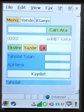 Tahsilat Tutar Girişi