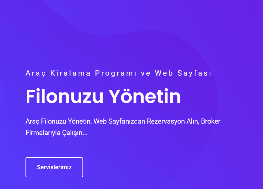 WebRent - Araç Kiralama Programı
